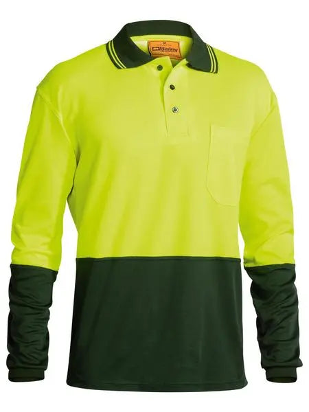 Bisley Workwear Hi Vis Long Sleeve Polo Shirt BK6234 Metro Workwear.